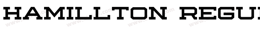 hamillton regular字体转换